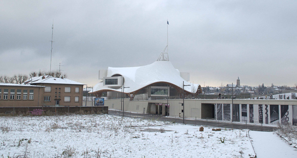 <h6>Le Centre Pompidou-Metz depuis la gare ©DR</h6>