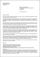 modele lettre ministre